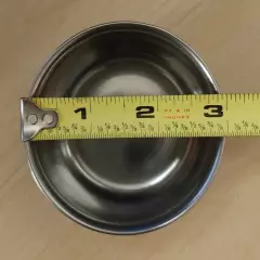 Stainless Steel Feeding Bowl Removable Dish with Clamp - 5 FL OZ Capacity