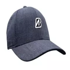 New 2022 Bridgestone Golf Mini Patch Adjustable Hat/Cap COLOR: Black