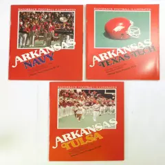 Lot of (7) Different 1982 Arkansas College Football Programs