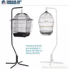 Tubular Steel Hanging Bird Cage Stand 1780 Black