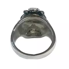 Stainless Steel Men’s Biker Style Ring Skull & Crossbones Size 14 - 21+ Grams