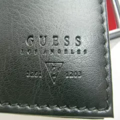 GUESS MEN'S DOUBLE BILLFOLD BLACK CREDIT CARD ID WALLET 