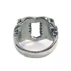 Stainless Steel Men’s Biker Style Ring Prisoner Of Love Hands Size 10- 15 Grams