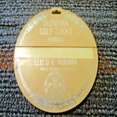 vtg - PGA Golf Bag Tag - OLOMANA GOLF LINKS - Golf Club Course gc - Oahu HI 