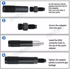 Quick Change 12g CO2 Adapter w/88g or 90g Capsule Threads for SIG SAUER MCX/MPX