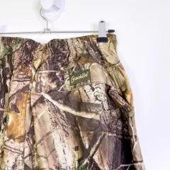 Gamehide Mens Green Camouflage High Rise Elastic Waist Hunting Pants Size Large