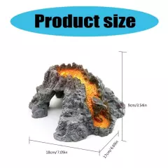 Resin Volcanics Aquariums Shelter Cave Fishtanks Decoration Terrariums Landscape