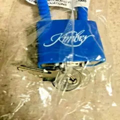 Genuine KIMBER Blue Cable Gun Lock With 2 Keys R15LC13 3383-1 NEW IN PACKAGE.