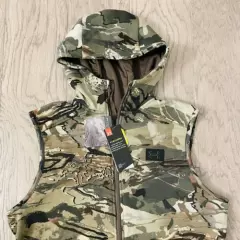 Under Armour Storm Men's Rut Fleece Vest Hoodie Forest Camo 1356288-988 NWT SM