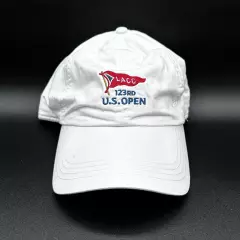 LACC 123rd U.S. Open Golf Hat White Cotton Adult Adj USGA Member ahead Used