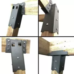 4Pcs COMPOUND ANGLE Deer Stand Hunting Blind Tower Elevator Brackets Tree House