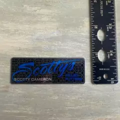 2021 Scotty Cameron Putters Script Sticker Rectangle Shaft Band Decal Large Blue