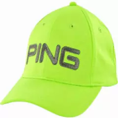 NEW! PING Men's Tour Light Adjustable Hat/Cap-Electric Lime/Charcoal 