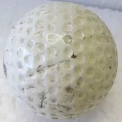 VINTAGE EARLY DIMPLE GOLF BALL CIRCA 1915 REPAINTED-THE SPALDING BABY DIMPLE