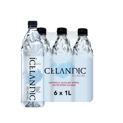 Icelandic Glacial Natural Spring Alkaline Water, 33.81 (Pack of 6)