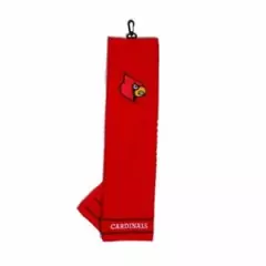 Louisville Cardinals NCAA Tri-Fold Embroidered Golf Towel,Officially Licensed