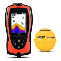 Rechargeable Fish Finder FF1108-1CWLA/CT Sonar Sensor Max 45M Water Depth