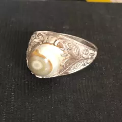 Agate Ring Men Silver 925,Yemen,Aqeeq,,Royal,Luxuryخاتم عقيق يمني سليماني عين