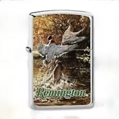 ZIPPO WINDPROOF LIGHTER REMINGTON ARMS WOOD MALLARD TEAL MERGANSER CALL DECOY