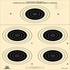 A-23/5 [A23/5] NRA Official 50 Yard Smallbore Rifle Target, on Tagboard (20)