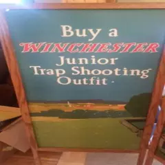 RARE 1920 WINCHESTER Advertising 5 Panel Set JUNIOR TRAPSHOOTING OUTFIT SIGN HTF