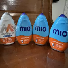 Mio Water Enhancer Lot Of 8 Energy / Vitamins Black Cherry, Orange Tangerine