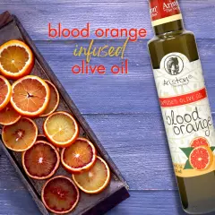 Ariston Blood Orange Infused Olive oil 8.45 fl oz 2 pk with mess free pour spout