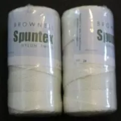 2 - 1lb. Balls Spuntex Nylon Hanging Twine #21 Fishing Net Repairs & 6 Needles