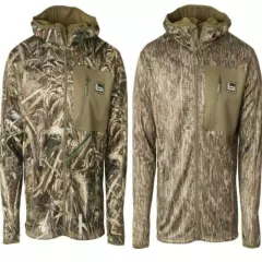 New Banded Gear Hooded Fleece Jacket Mid Layer Camo 