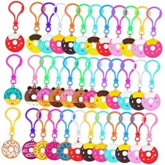  36 Pcs Sweet Donut Keychain Donut Party Favors Kids Key Chains for Backpacks 