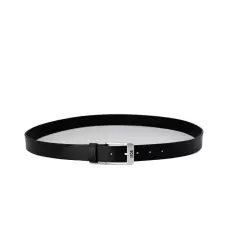 Boss Leather Belt with Buckle Fastening - Belts - Black -Size 105