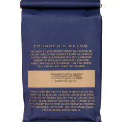 , Medium Roast Organic Whole Bean Coffee - Founder's Blend Bag with Flavor No...