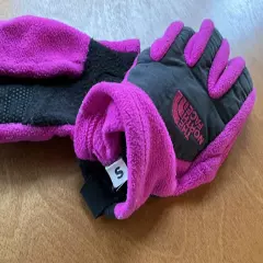 The North Face Womens S Power Touchscreen Fleece Gloves Pink