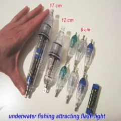 8 Pcs Underwater LED lights Fishing Attracting Light Deep Drop Lure Flashlight