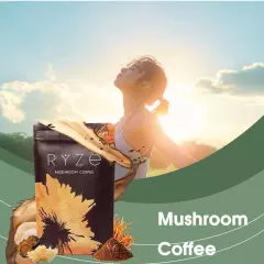 RYZE Mushroom Coffee Bags Of 30 Servings Each Organic Arabica Coffee Pack of 2