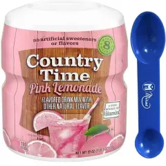 (Pack of 1) Country-Time Pink Lemonade Naturally Flavored Powdered 