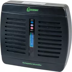 Lockdown Rechargeable Odorless Gun Storage Safe Dehumidifier ~NEW~