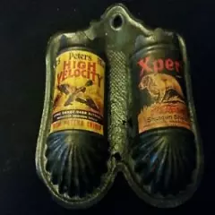 Vintage Style Western & Peters Shotgun Shell Tin Match Holder by Artist 