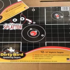 BW Casey Dirty Bird Target 8 inch And 12 Inch 12pc And 25pc Brand New