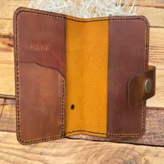 passport cover made of genuine leather. handmade.