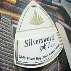 vtg - PGA Golf Bag Tag - SILVERSWORD GOLF CLUB gc - Maui HI - Tag 2