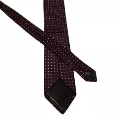 ERMENEGILDO ZEGNA ***** Men's XL Silk Necktie ITALY Luxury POLKA DOT Purple/Pink