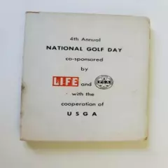 1955 Life & PGA National Golf Day Ball Marker Or Fob In Orig Folder 4th Annual