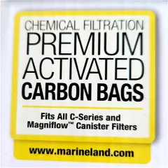 MarineLand Premium Activated Carbon Bags Chemical Filtration in Aquariums 4count