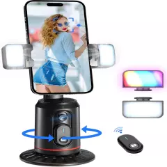 Auto Face Tracking Phone Holder, 360° Rotation Face Body Phone Tripod Smart Shoo