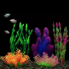 Artificial Aquarium Plants, Plastic Fish Tank Plants for Aquarium Decorations...