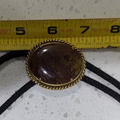 Tiger's Eye Stone Mens Bolo Tie Cowboy Vintage 