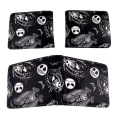 The Nightmare Before Christmas Jack Skellington Leather Wallets Purse Gift #4