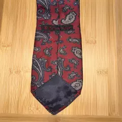 Redwood & Ross Red Multicolor Paisley Silk Tie - 60L 3.5W