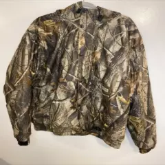 Field & Stream Camo Mesh Lined Hunting Jacket Coat Men's Size: X-large